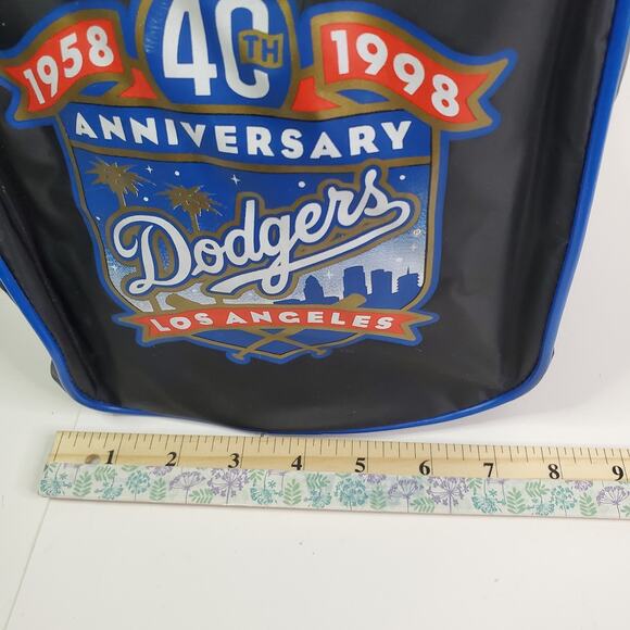 LA Dodgers 1998 Vintage Black Vinyl Duffle Bag MLB Baseball Giveaway - Picture 9 of 10